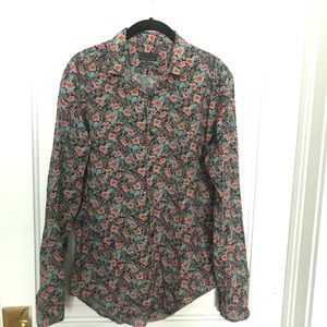 70s Floral Print Shirt